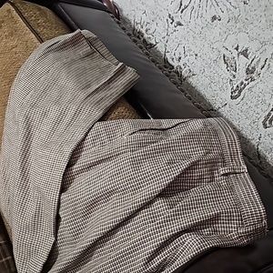 Liz Claiborne Tan Blk Check pants Size 16